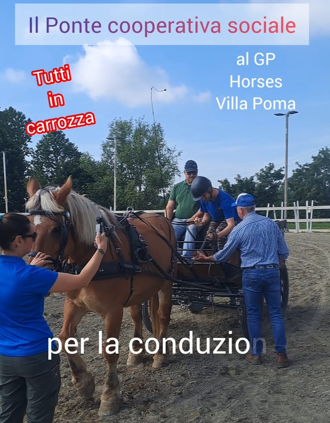 Tutti in carrozza! Trainati dai cavalli, che bello!