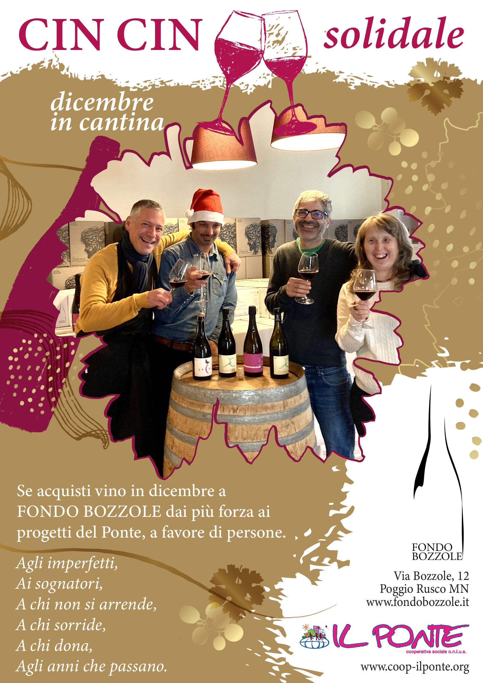 Cin Cin Solidale, dicembre in cantina...anche per solidarietà?