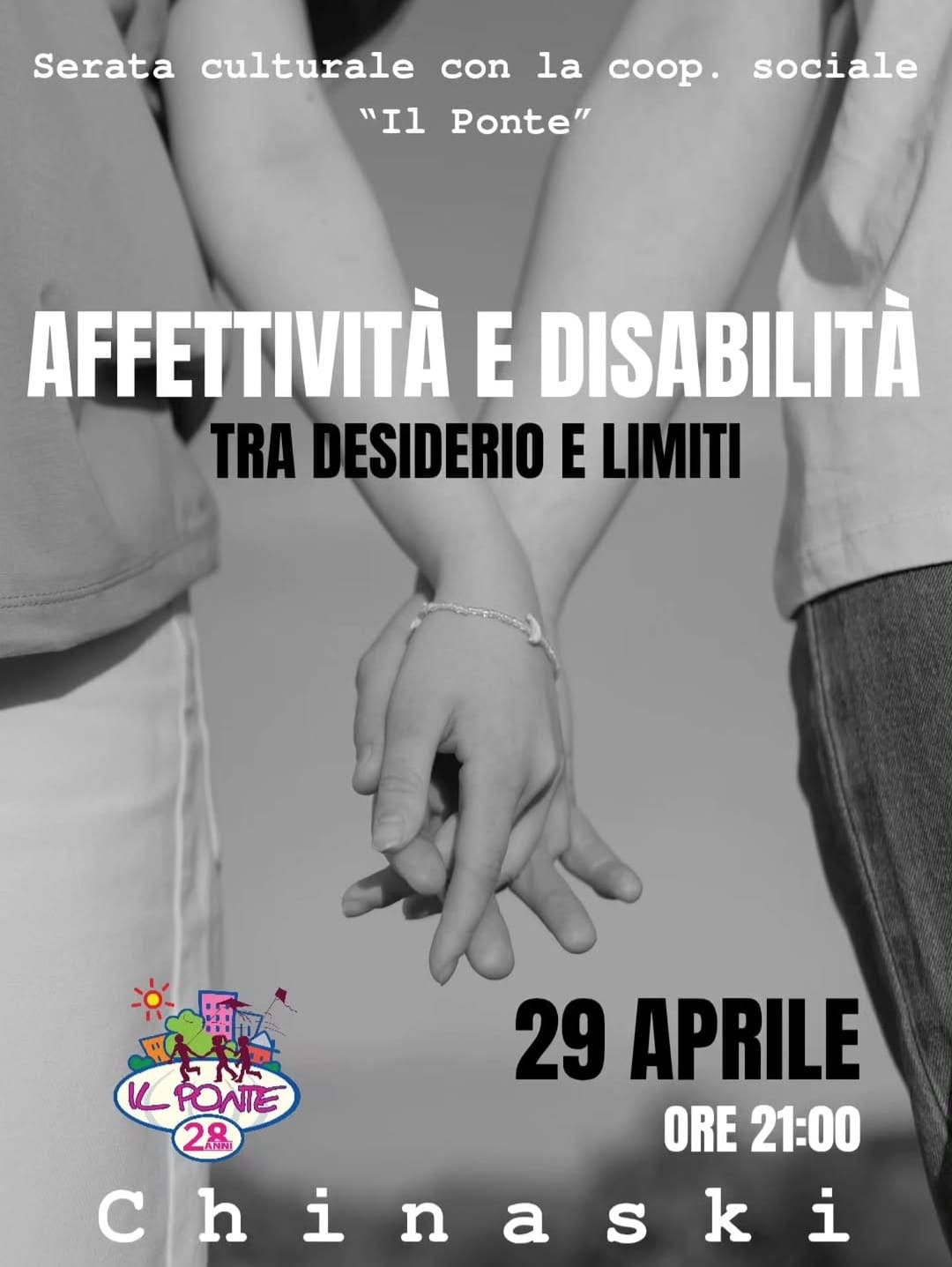 Affettività e disabilità, una serata culturale per approfondire